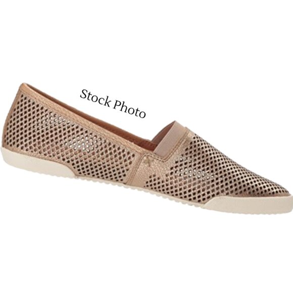 Frye Melanie Rose Gold Perforated Slip On Size 9 - Picture 10 of 10